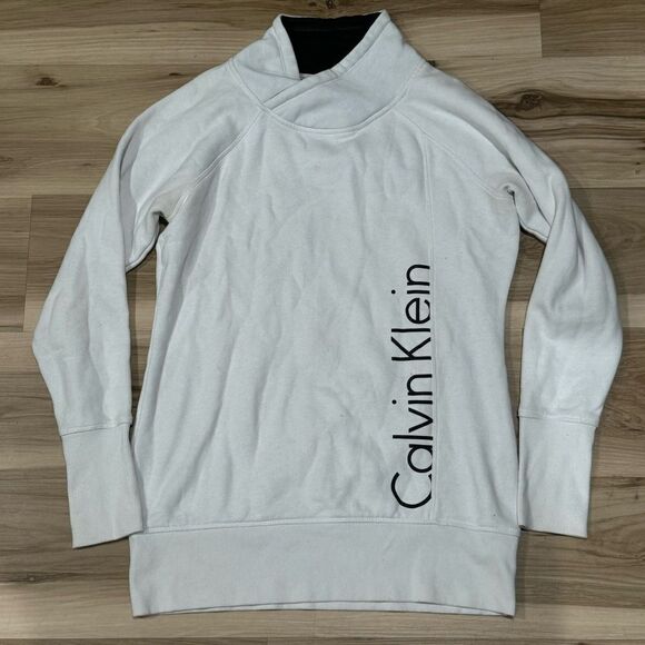 Calvin Klein Performance White Pullover Sweatshirt Women’s Small - Picture 1 of 2